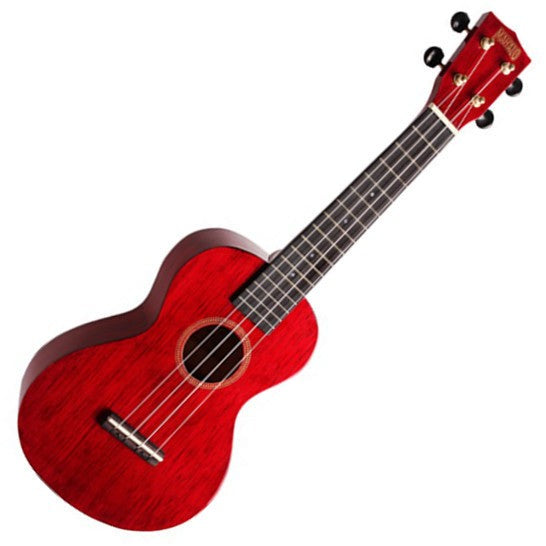 Mahalo Ukuleles - Hano Series Concert Ukulele Transparent Red - MH2-TWR