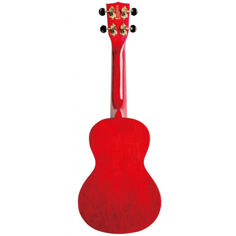 Mahalo Ukuleles - Hano Series Concert Ukulele Transparent Red - MH2-TWR