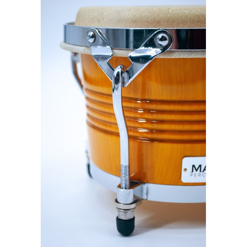 Mano Percussion - 7” & 8” Bongo Set With Traditional Rims, Natural - MP1778-NA