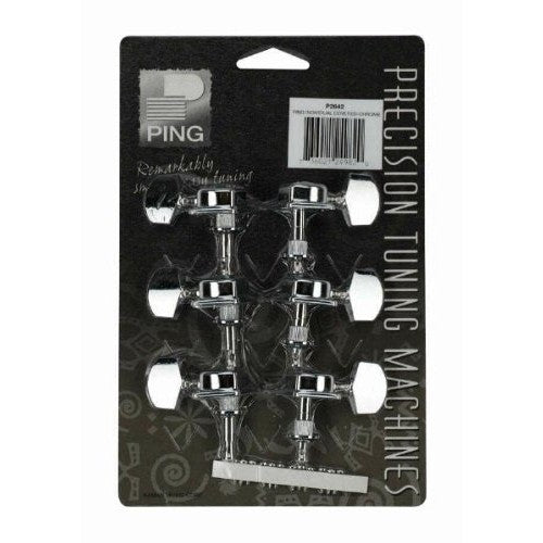 Ping - 6-individual (3+3) Screwless Mount Geared Chrome - P2642