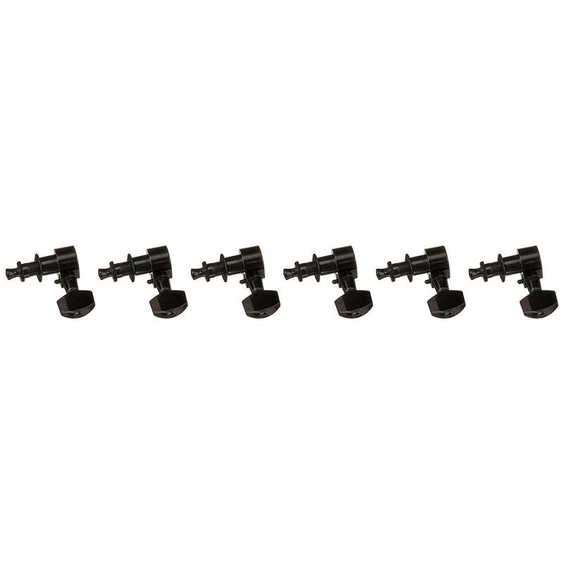 Ping - 6-In-Line Screwless Mount Geared Tuners - Black - P2659