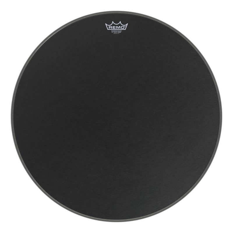 Remo - 24" Powerstroke P3 Black Suede Bass Drumhead - P3-1824-ES