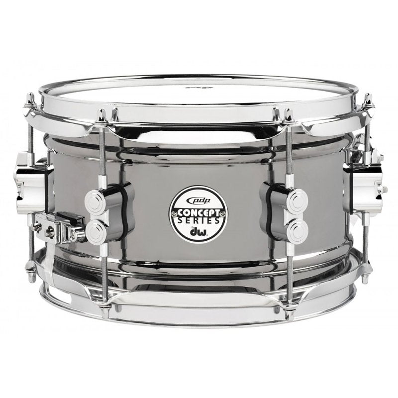 PACIFIC DRUMS & PERC - 6" X 12" Concept Snare Drum, Black Nickel Over Steel - PDSN0612BNCR