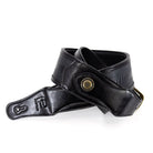 Profile - Western Strap with Brass Buckle, Black Crocodile Pattern - PGS-EGL-6500-BK