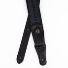 Profile - Western Strap with Brass Buckle, Black Crocodile Pattern - PGS-EGL-6500-BK
