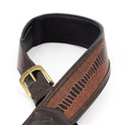 Profile - Western Strap with Brass Buckle, Brown Crocodile Pattern - PGS-EGL-6500-BR