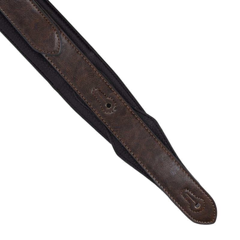 Profile - Western Strap with Brass Buckle, Brown Crocodile Pattern - PGS-EGL-6500-BR