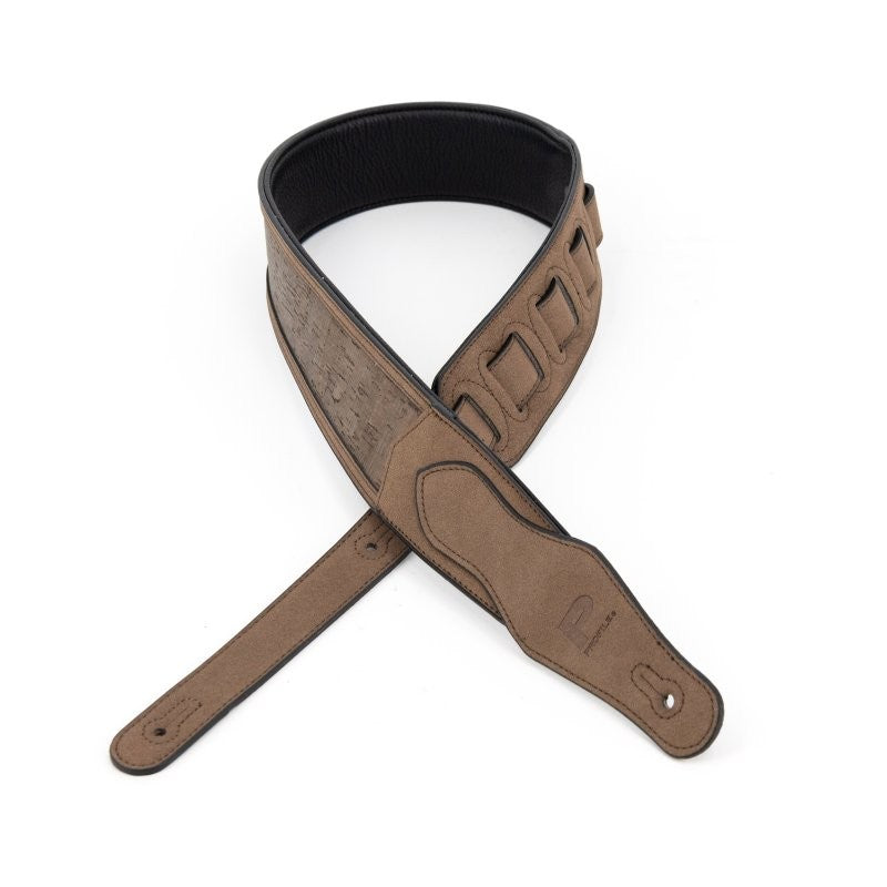 Profile - 2.5" Leather Padded Strap, Brown Cork - PGS-GL-4000-BR