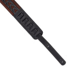 Profile - 2.5" Leather Strap with Burgundy Suede and Black Leather Arrow Pattern - PGS-GL-6200-BKRD