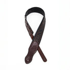 Profile - 2.5" Leather Padded Strap with Celtic Knot Pattern, Gloss Brown - PGS-HIL-4000-BR