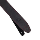 Profile - 2.5" Leather Strap with Red Double Stitching, Black - PGS-IL-7100-BKRD