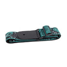 Profile - 2.5" Jacquard Weave Teal and Black Paisley Pattern Strap - PGS-JW-6010-TLBK