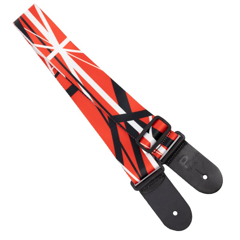 Profile - Terylene, Red Black White Stripe Printed Strap - PGS-NY-EVH-RBW