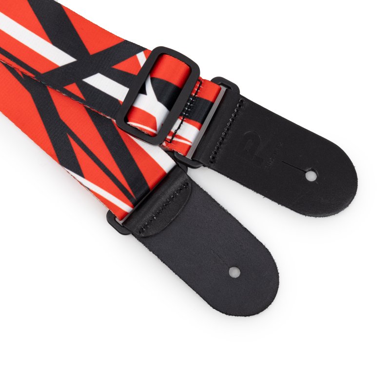 Profile - Terylene, Red Black White Stripe Printed Strap - PGS-NY-EVH-RBW