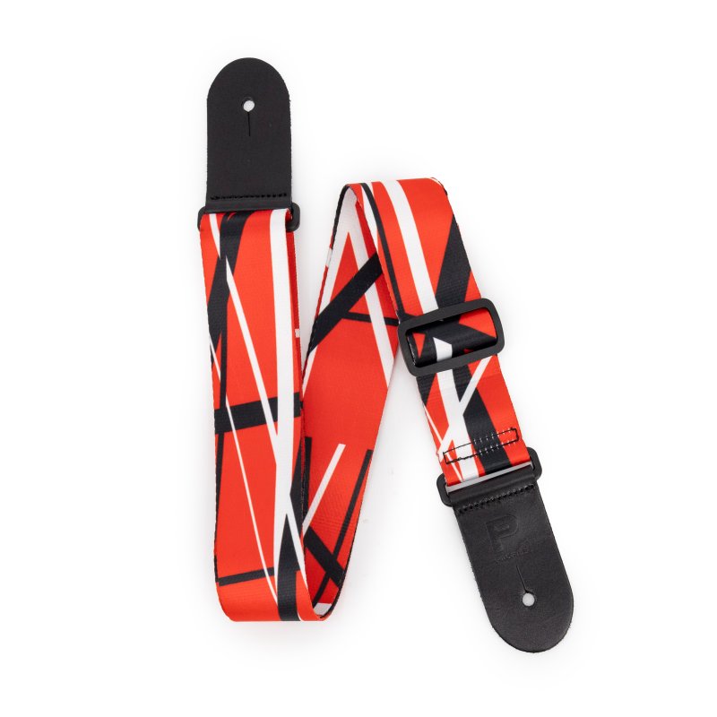 Profile - Terylene, Red Black White Stripe Printed Strap - PGS-NY-EVH-RBW