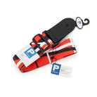 Profile - Terylene, Red Black White Stripe Printed Strap - PGS-NY-EVH-RBW