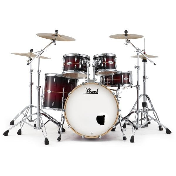 Pearl - PMX Series 4-Piece Drum Shell Pack, Red Stripe Burst - PMX924BEDPC836 