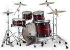 Pearl - PMX Series 4-Piece Drum Shell Pack, Red Stripe Burst - PMX924BEDPC836 