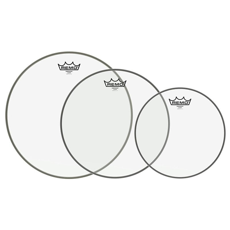 Remo - Emperor Clear Tom Drumhead Pack - 10", 12" & 14" - PP-0980-BE