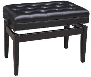 Profile - Piano Bench w/ Compartment Black - PPB-305C