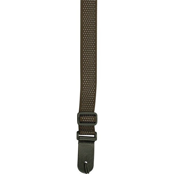 Profile - Ukulele Strap 1.5" Nylon Leather End Checkered Brown & White - PSUK100-1