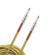 D'Addario Accessories - Custom Series Braided Instrument Cable, Tweed, 15' - PW-BG-15TW
