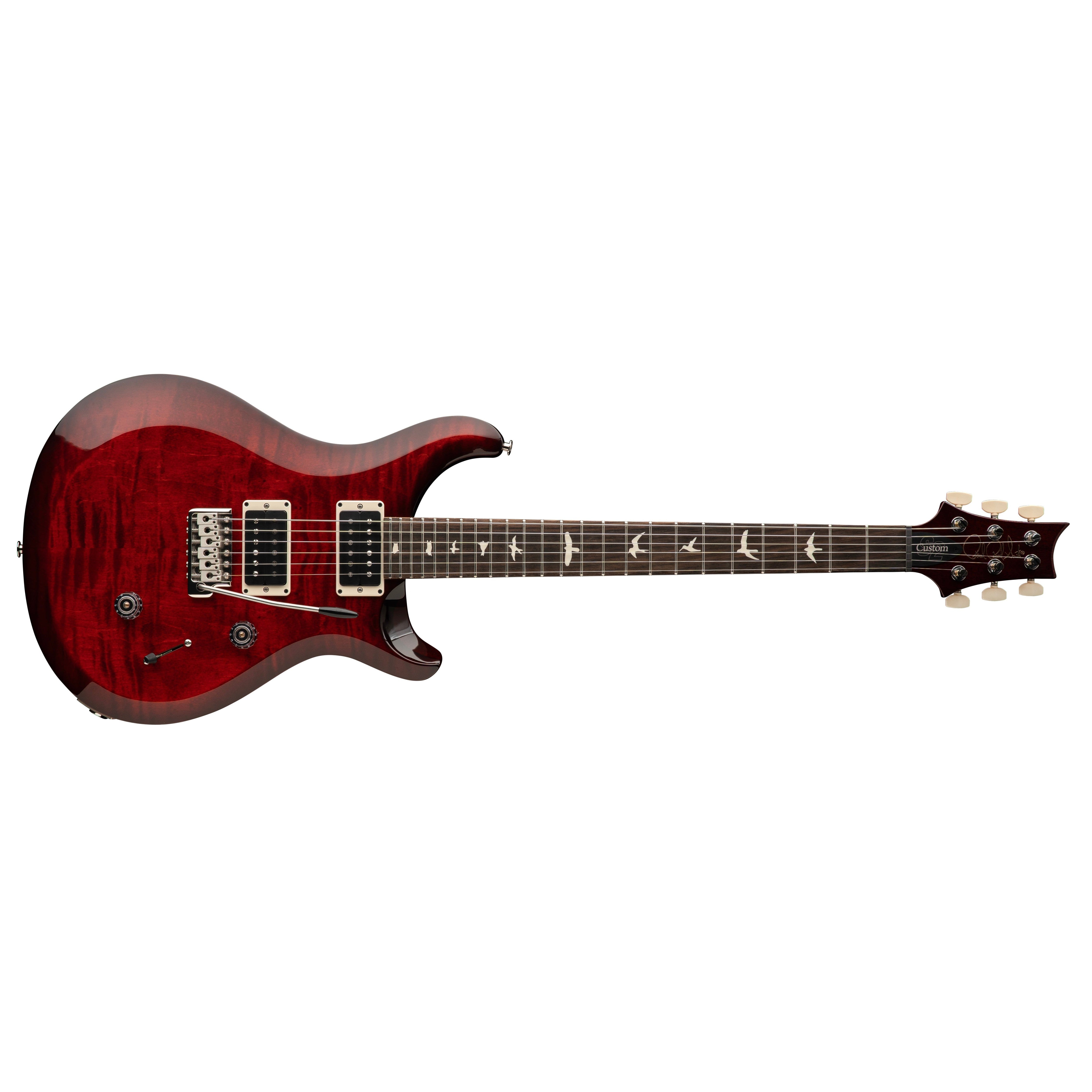 PRS - S2 Custom 24 - 2025 - Fire Red Burst – Steve's Music Store