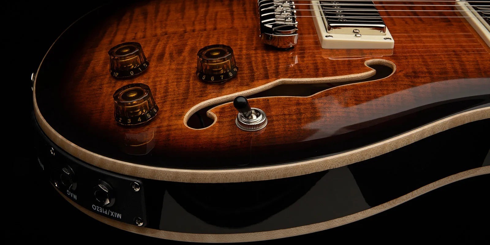 PRS - SE Hollowbody II Piezo - 2025 - Orange Tiger Smokeburst