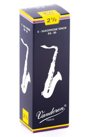 Vandoren - Anches traditionnelles 2,5 pour saxophone ténor, boîte de 5 SR2225
