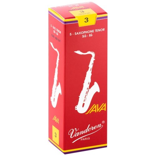 Vandoren - Tenor Sax JAVA Red Reeds Strength 3; Box of 5 - SR273R