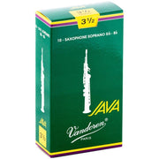 Vandoren - Java Soprano Sax Reeds - 10 CT - 3.5 Strength - SR3035