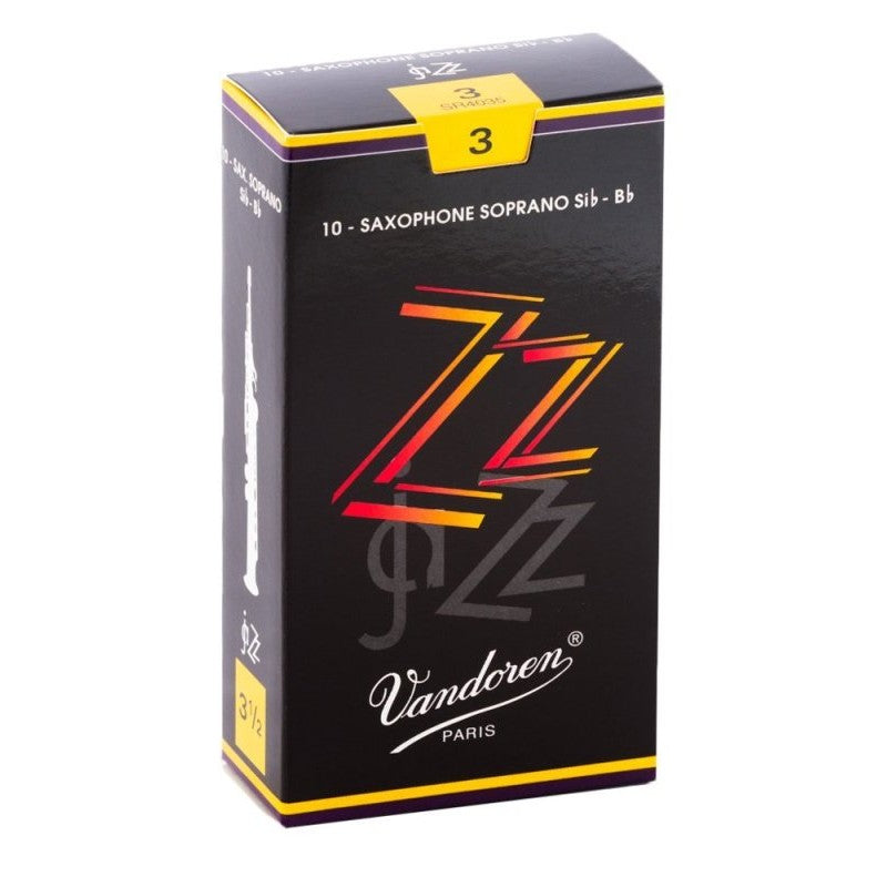 Vandoren - Soprano Sax ZZ Reeds Strength 3; Box of 10 - SR403
