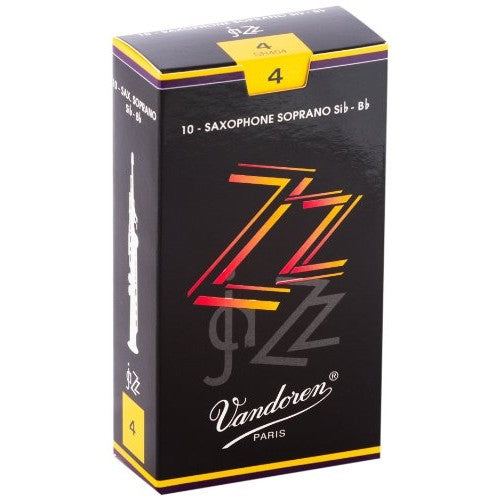 Vandoren - Soprano Sax ZZ Reeds Strength 4; Box of 10 - SR404
