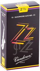 Vandoren - Alto Sax ZZ Reeds Strength 2.5; Box of 10 - SR4125