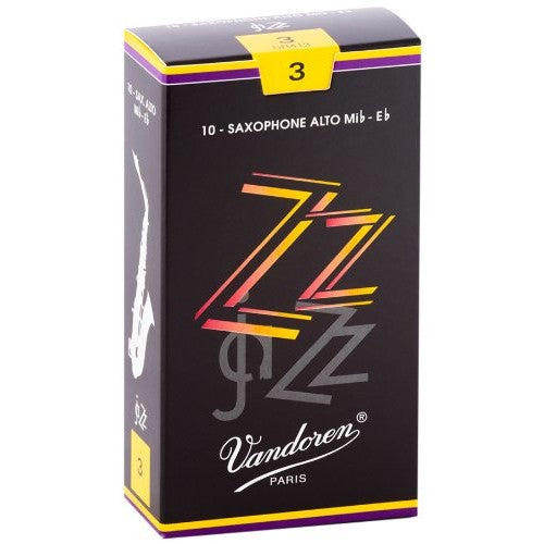 Vandoren - SR413 Alto Sax ZZ Reeds Strength 3; Box of 10 - SR413