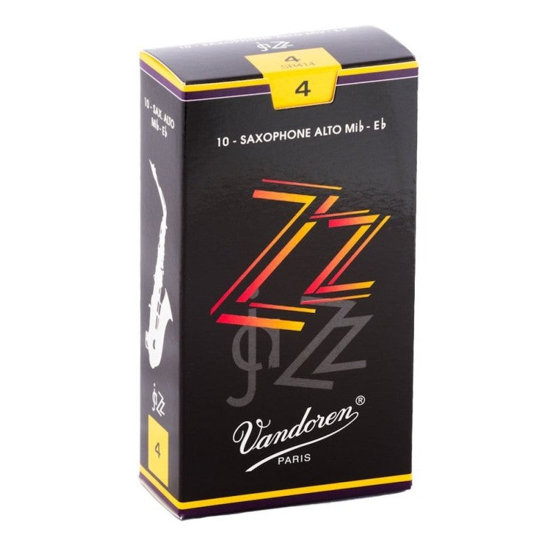 Vandoren - Alto Sax ZZ Reeds Strength 4; Box of 10 - SR414