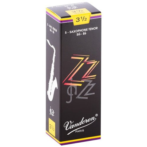Vandoren - Tenor Sax ZZ Reeds Strength 3.5; Box of 5 - SR4235