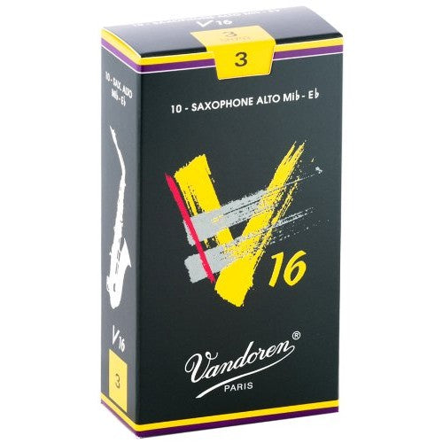 Vandoren - Alto saxophone V16 Reeds Strength 3; Box of 10 - SR703