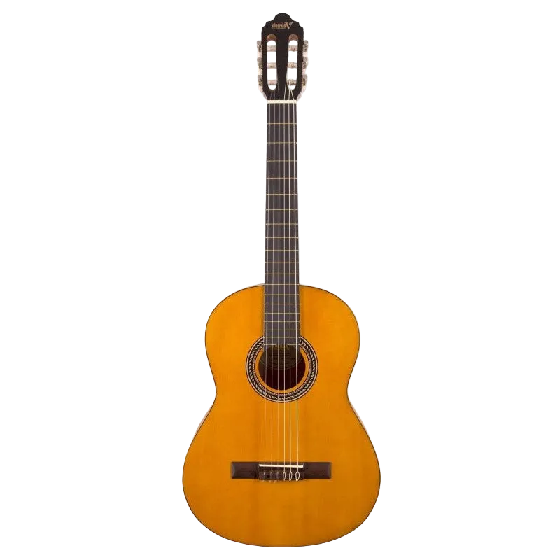 Valencia - 200 Series 4/4 Size Left-Handed Classical Guitar - Antique Natural Satin - VC204L