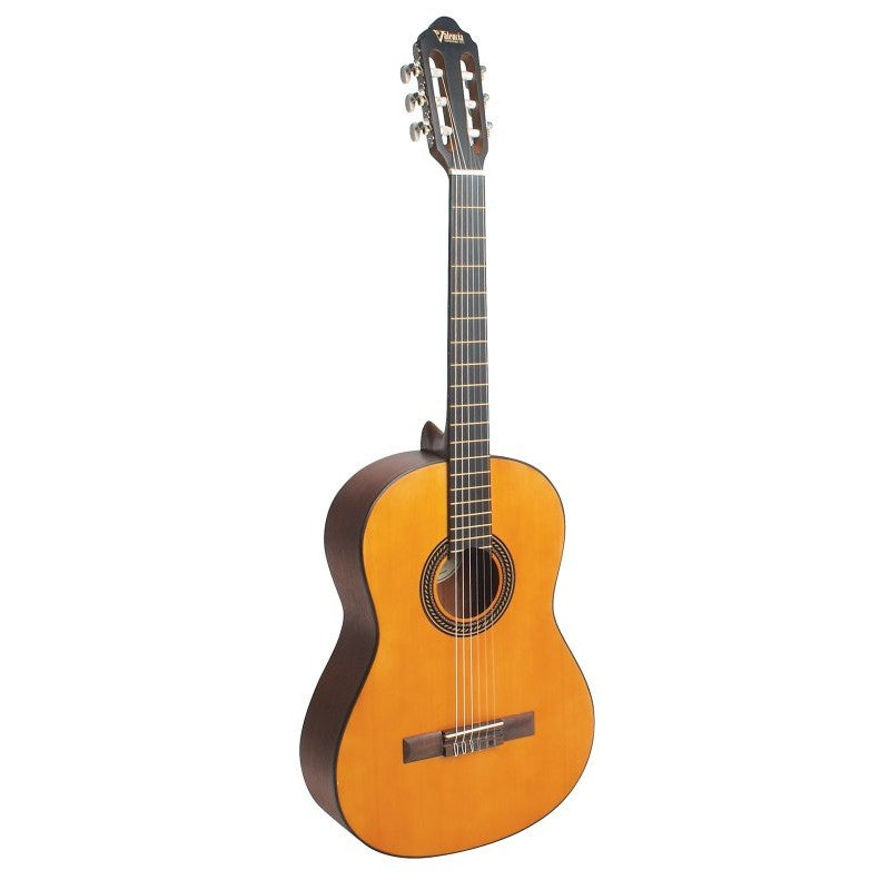 Valencia - 200 Series 4/4 Size Left-Handed Classical Guitar, Antique Natural Satin - VC204L