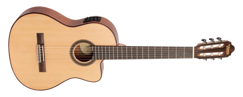 Valencia - 700 Series 4/4 Size Solid Sitka Spruce Top Classical Acoustic / Electric Guitar, Natural - VC704CE