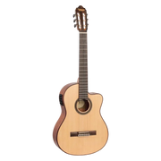 Valencia - 700 Series 4/4 Size Solid Sitka Spruce Top Classical Acoustic / Electric Guitar - Natural - VC704CE