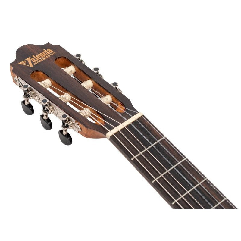 Valencia - 700 Series 4/4 Size Solid Sitka Spruce Top Classical Acoustic / Electric Guitar, Natural - VC704CE