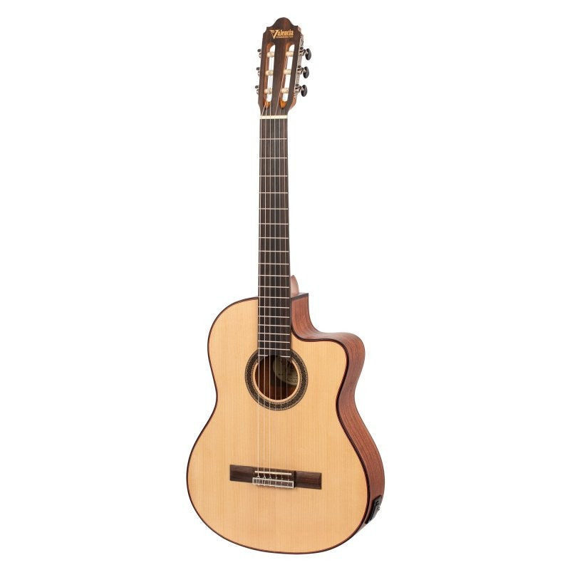 Valencia - 700 Series 4/4 Size Solid Sitka Spruce Top Classical Acoustic / Electric Guitar, Natural - VC704CE