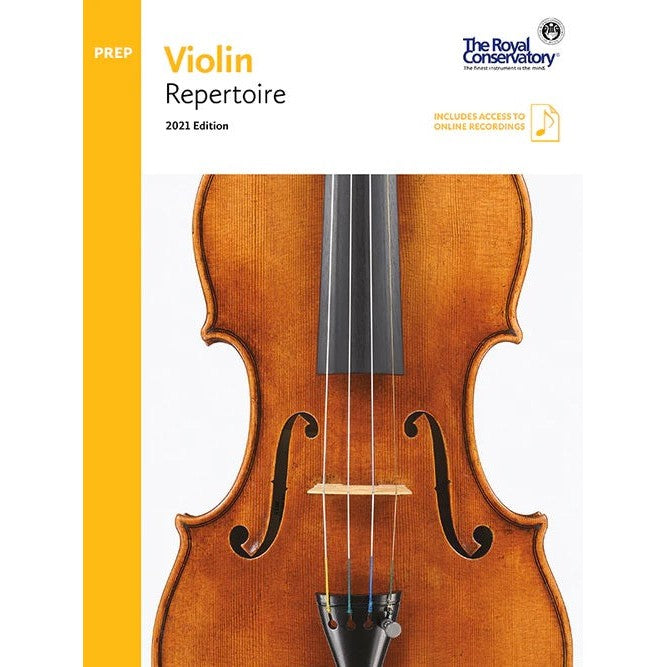 VLR00 The Royal Conservatory RCM Publishing Violin Repertoire Preparatory 2021 Edition