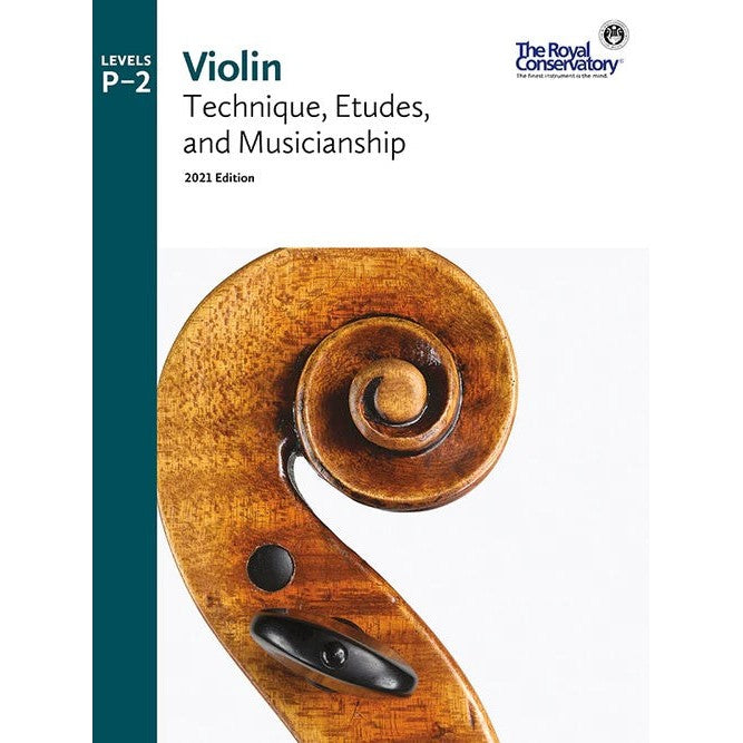 VLT01 The Royal Conservatory RCM Publishing Violin Technique Etudes and Musicianship Prep-2 2021 Edition