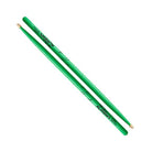 Zildjian - 5A Acorn Tip Hickory Drumsticks, Neon Green - Z5AACDGG
