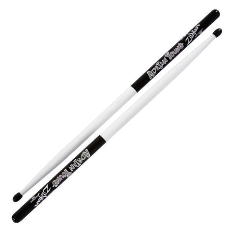 Zildjian - Adrian Young Black/White Drumsticks - ZASAY