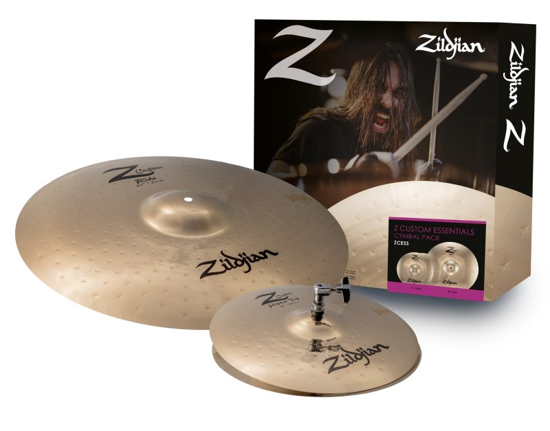 Zildjian - Z Custom Essentials 2-piece Cymbal Pack with 14" Hi-hats and 20" Ride - ZCESS
