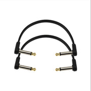 D'Addario Accessories - Flat Patch Cables - Matching Right Angle - 6 Inches - PW-FPRR-206